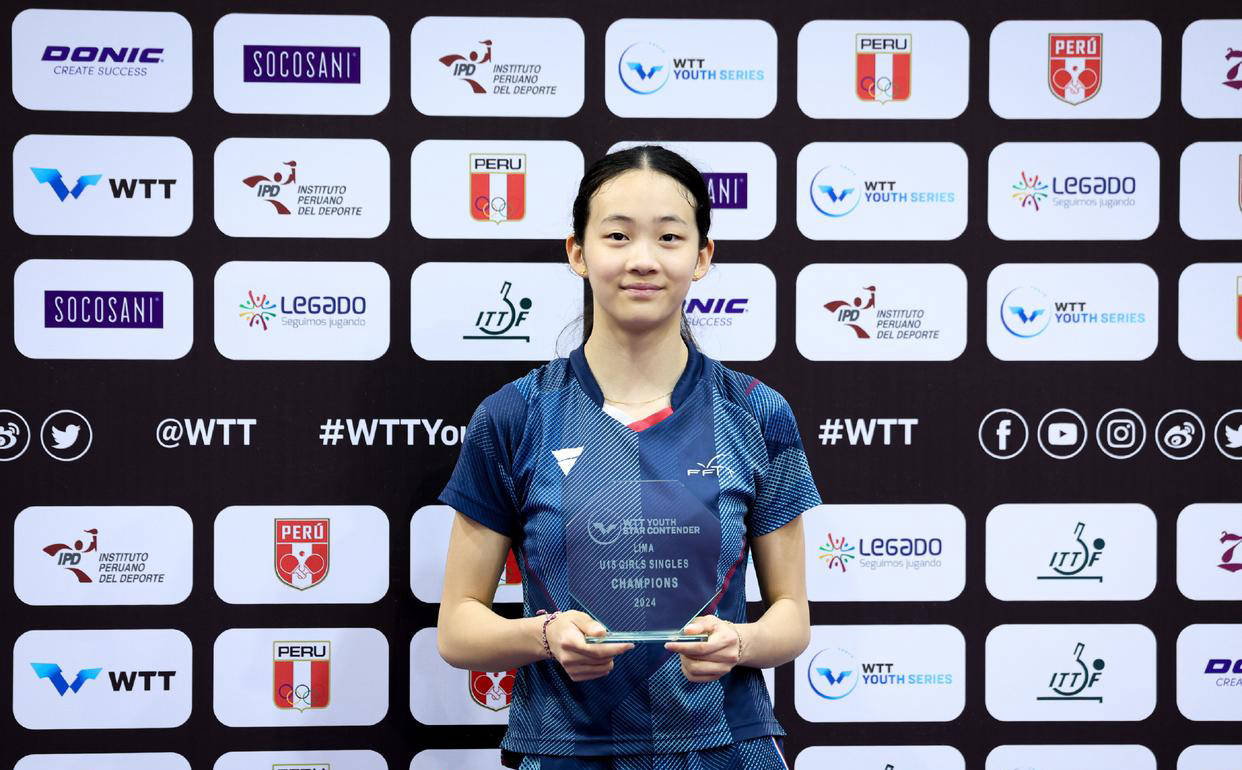 华裔乒乓球新星郭郑妮娜崭露头角，远赴海外夺冠引发热议